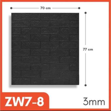 WALLPAPER FOAM | WALLPAPER DINDING FOAM | DEKORASI DINDING KAMAR MURAH | 3D FOAM MOTIF BATU BATA 70 