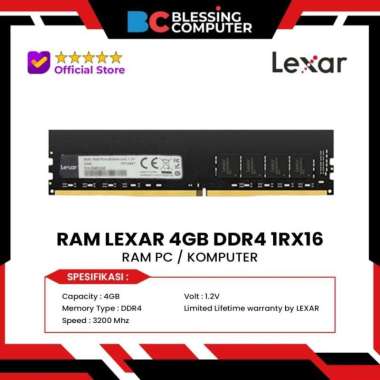 RAM LEXAR 4GB DDR4 1Rx16 PC4-3200AA-UC0 1.2V-LD4AU004G-B3200GSST