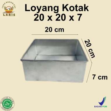Loyang Kotak 20 x 20 x 7