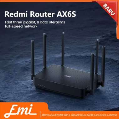 Redmi AX6S Router WiFi 6 Gigabit Dual Band 2.4/5.0GHz 6 Antena