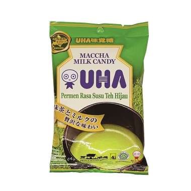 UHA - Permen Susu - Kemasan BAG / ZAK MATCHA 103g