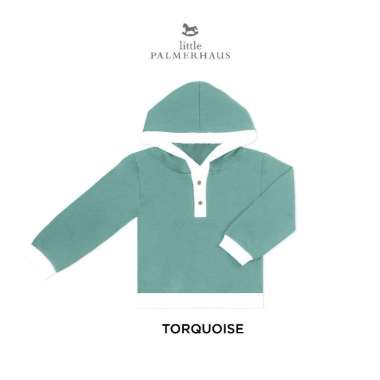 Little Palmerhaus - Willow Hoodie / Jaket Hoodie Anak 3Y Turquoise