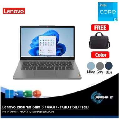 Lenovo IdeaPad Slim 3i 14IAU7 Laptop 14" Intel Core i3-1215U 8GB 512GB SSD Arctic Grey