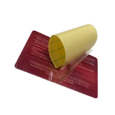 Stiker Transparan Anti Gores Laminating KTP SIM ATM NPWP Kartu Pengenal ID Card