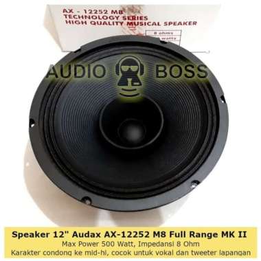 Speaker 12 Inch In Full Range Audax AX 12252 M8 500 Watt AX-12252 MKII