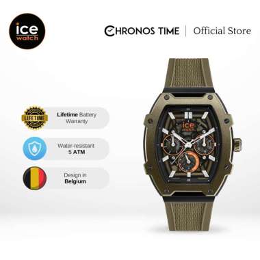 Jam Tangan Pria Ice Watch ICE Boliday - Khaki Black Skeleton 40mm [024369]