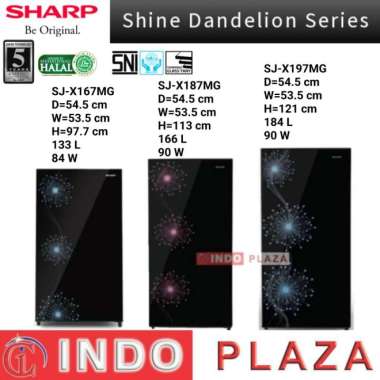 Kulkas 1 pintu SHARP SJ-X167MG 187MG