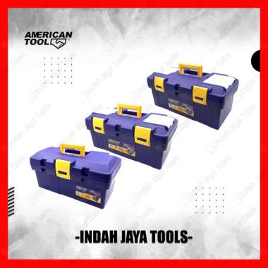 AMERICAN TOOL DURAFLEX Toolbox PLASTIK Tool Box Kit - Kotak Tempat Kunci Perkakas Set SIZE S