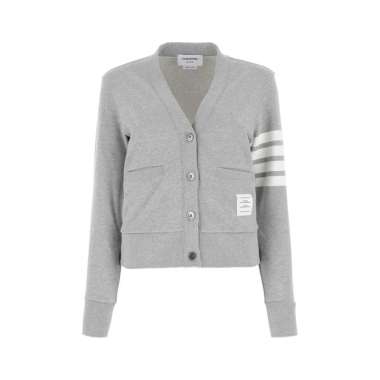 Thom Browne 4-Bar Sleeve Cardigan Light Grey 38 Grey