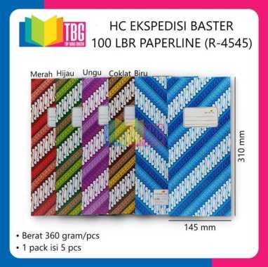 1 PCS HARD COVER EKSPEDISI BASTER 100 LEMBAR PAPERLINE BUKU CATATAN NOTEBOOK SAMPUL KERAS (R-4545)