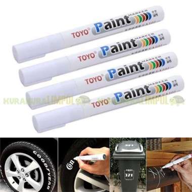 Spidol Ban Paint Marker Mobil Motor Car Tire Paint Toyo VAUTO PUTIH