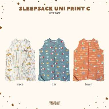 BOHOPANNA - PANNADAILY - PANNA DAILY - BABY & BAYI - SLEEP SACK UNI PRINT - Selimut Bayi RACE ONE SI