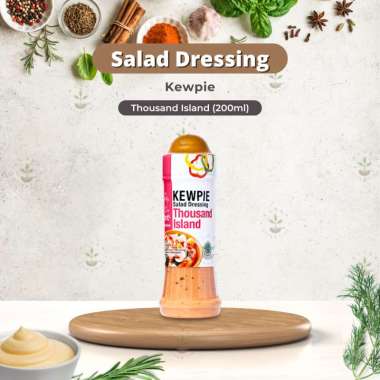Kewpie Salad Dressing 200 ml - Saus Siram Wijen Sangrai Thousand Island Caesar Tomat Pedas 200ml - K