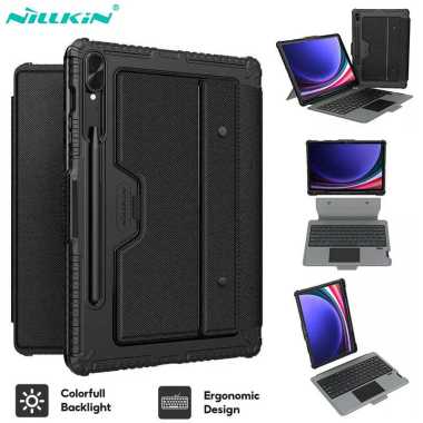 Nillkin Bumper Combo Keyboard Case Samsung Galaxy Tab S9 Plus - Tab S10 Plus 12.4 - Casing Tablet Fl