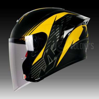 NJS KAIROZ V2 MOTIF RAIZER BLACK DOFF YELLOW XXL