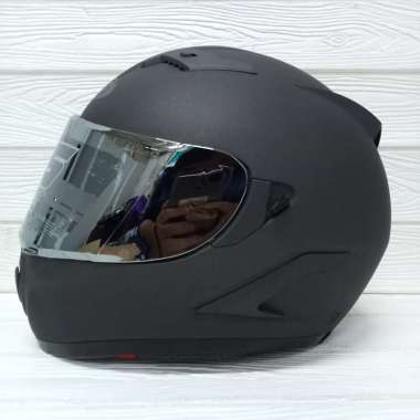HELM FULL FACE NJS SHADOW SOLID DOUBLE VISOR XL