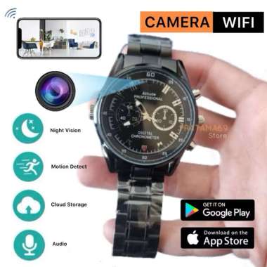Spy Watch Camera Wifi Hidden Camera Jam Tangan Analog