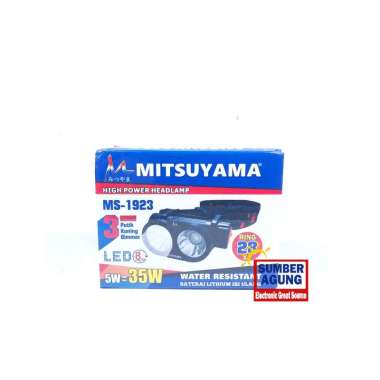 Mitsuyama Senter Kepala MS1923 35W Cahaya Putih Kuning Bisa Bergantian Dimmer Water Resistand Ring 2