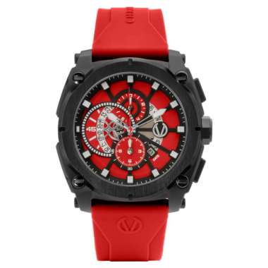Jam Tangan Kasual Pria Christ Verra CV 12201G-36 RED