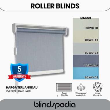 ROLLER BLIND /TIRAI GULUNG CUSTOM / ROLLER BLIND DIMOUT - KREY GULUNG MODERN