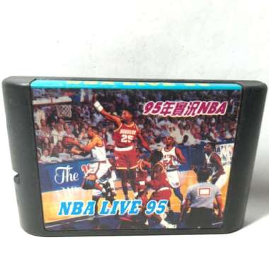 Kaset Video Games Cartridge Sega Live Basket Ball Basketball NBA 1995 Kuno Toys
