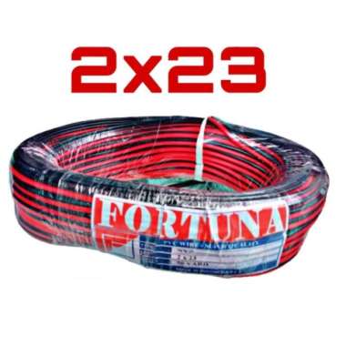 Kabel Serabut 2 Jalur / Kabel NYZ 2 x 23 mm / Kabel Serabut Merah Hitam - Dijual Per Meter