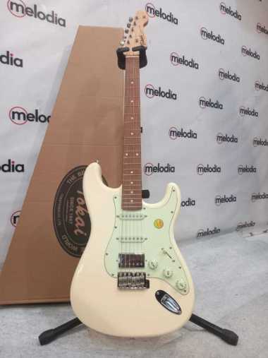 Tokai AST-52SH VWH/CJ, E.Guitar Stratocaster Pickup HSS (White)