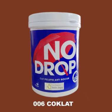 NO DROP Cat Pelapis Anti Bocor 1 Kg - Ready Semua Warna 006 Coklat