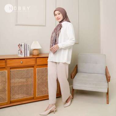 Nobby Atasan Kemeja Wanita Basic Shirt Terbaru Bahan Woolpeach Ultimate Warna Pastel Naomi Shirt M P