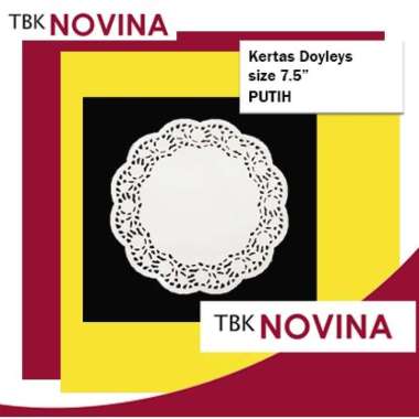 [+/-25pcs / 100pcs] Kertas Doyleys / Kertas Doilies 7.5" (White) - Alas Mortif Renda / Kertas Renda 