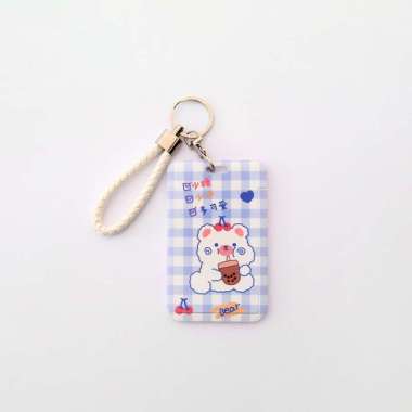 OEM SK-C1240 ID Card Holder Motif Karakter Lucu Pelindung Kartu Name Tag / Tempat Kartu Akses Kantor
