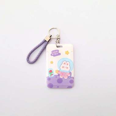 OEM SK-C1240 ID Card Holder Motif Karakter Lucu Pelindung Kartu Name Tag / Tempat Kartu Akses Kantor