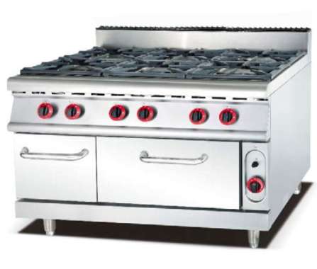 Wintech WTH-FG6-105 Gas Open Burner With Oven / Kompor Komersial 6 Burner + Oven Low Pressure