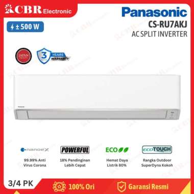 AC Split PANASONIC Inverter 3/4PK CS-RU7AKJ (Inverter) R-32 - Batam
