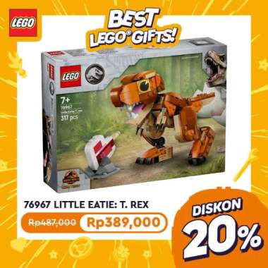 LEGO Jurassic World 76967 Little Eatie: T. rex (317 Pieces), Building Block, Toys, Bricks