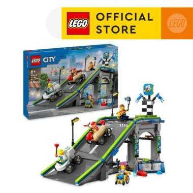 LEGO City 60460 No Limits: Race Car Ramp Track (436 Pieces), Mainan, Building Block, Toys