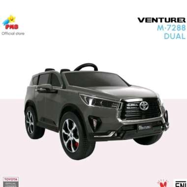 Mainan Anak Mobil Aki PMB M7288 Dual Model Innova Venturer M-7288 Toyota M 7288 Abu
