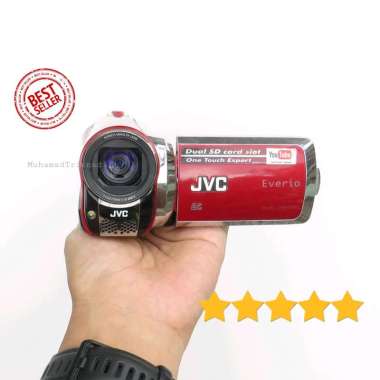Handycam JVC GZ MS 120RAG 120 RAG MS120RAG HD 35X Zoom Merah Murah