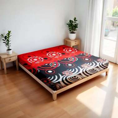 Berkah Saluyu - Sprei Motif Ukuran 160x200cm Elegan Minimalis Reddot