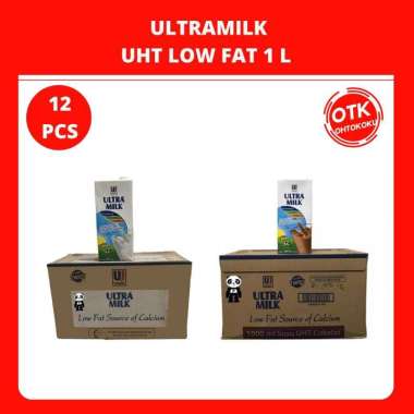 SUSU UHT ULTRA MILK LOW FAT 1 L - 1 DUS Plain