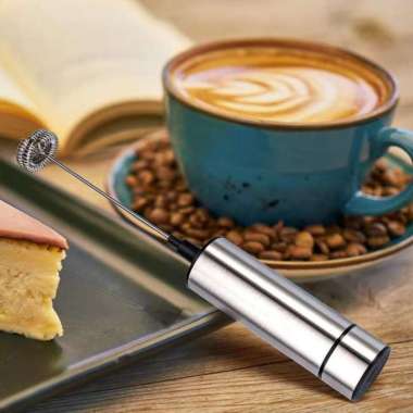 MEZCLA Hand Mixer Mini Pengocok Telur Kopi Milk Frother Double Layer MFB1501A Bottle Kopi Plastik Ad