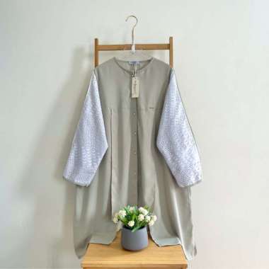 Eclemix Top Gyuri | Atasan Wanita Blouse Motif Polos Mix Prada Green
