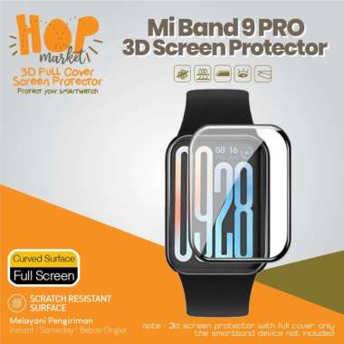 Anti Gores Curved for Mi Band 9 PRO Full Cover 3D Screen Protector Layar Xiaomi MI BAND9 Pro
