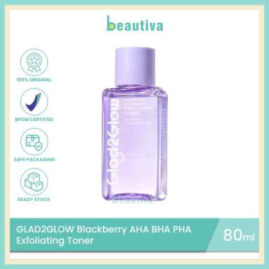 Glad2Glow Blackberry AHA BHA PHA Daily Exfoliating Toner