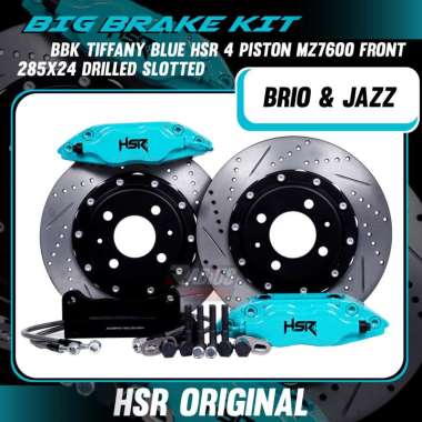 BBK HSR TIFFANY BLUE SIZE 285x24 PISTON 4 PNP KE BRIO & JAZZ