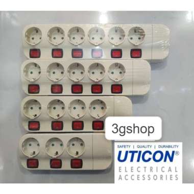 Stop Kontak Arde @SW 3L 4L 5L 6L + Saklar ST-8382 SN/ ST-8482 SN/ ST-8582 SN/ ST-8682 SN Uticon 6L S