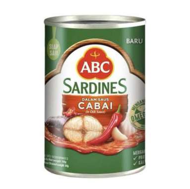 Sarden abc Cabai Satuan 155g / Sarden Abc Cabe 155g Satuan / Sarden ABC Cabai 155g Pcs
