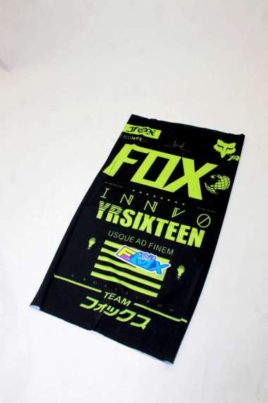BUFF / BALACLAVA / MASKER BUFF / BANDANA HITAM POLOS / MASKER WAJAH PENGENDARA MOTOR FOX SIXTEEN