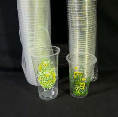 GELAS 16OZ & 22OZ PRINTING MOTIF RANDOM (GELAS POP ICE / GELAS TEH / GELAS MINUMAN / CUP OZ) 16OZ PR