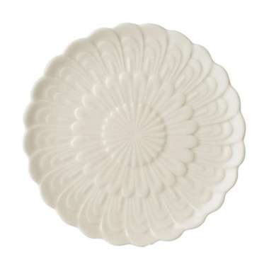 Dessert Plate/ Piring Makan Jenggala 19 cm Putih Motif Bunga Matahari